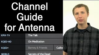 TV Channel Guide Options for OTA Antenna TV [upl. by Genie]