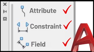 Advanced Autocad Dynamic Block with Attributes Constraints amp Fields [upl. by Sapienza342]