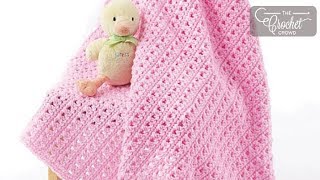 How to Crochet Beginner One Skein Baby Blanket [upl. by Atikam762]