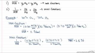 Average Molecular Weight Calculation [upl. by Natalie]