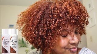 DYEING MY HAIR COPPER REDORANGE Using Adore Cinnamon amp Cajun Spice [upl. by Anihpled426]