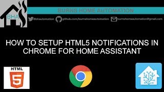 How to setup HTML5 notifications in Chrome for Home Assistant [upl. by Noirret435]