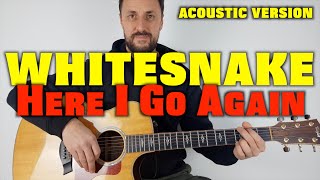 Whitesnake Here I Go Again Lesson [upl. by Kiyohara295]