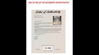 How do you get an autograph authenticated [upl. by Roosevelt]