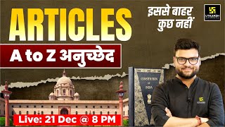 Articles अनुच्छेद in One Video  Kumar Gaurav Sir [upl. by Raual788]