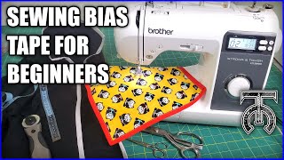 How to Sew Bias Tape for Beginners  Tock Custom  Brother ST150HDH  How to use a sewing machine [upl. by Karna]