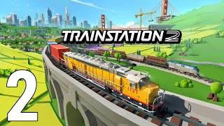 Train Station 2 Railroad Sim Gameplay Walkthrough Part 2 iOSAndroid Games [upl. by Ahsaelat]