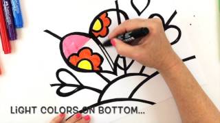 How to Draw a BrittoInspired Heart Art Lesson for Kids [upl. by Jillene511]