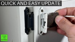 Installing New Face Mount Cabinet Hinges [upl. by Aholah]