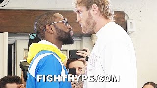 HIGHLIGHTS  FLOYD MAYWEATHER VS LOGAN PAUL FINAL PRESS CONFERENCE amp INTENSE FACE OFF [upl. by Aerbua]