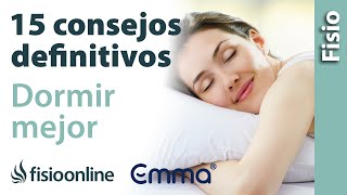 😴 15 consejos DEFINITIVOS para DORMIR bien y descansar MEJOR [upl. by Alguire]