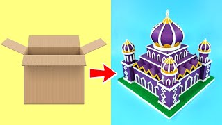 How to Make a Mosque  DIY Tajmahal Shaped Mosque  EID Craft  Home Decor Craft [upl. by Eyahs]