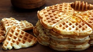 Homemade Waffles Recipe [upl. by Yeltneb]