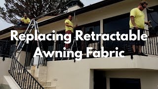 Replacing Retractable Awning Fabric [upl. by Atiuqcaj]