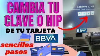 Como cambiar la clave o nip de tu tarjeta BBVA Bancomer [upl. by Nace]