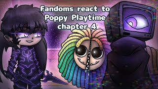 Fandoms React To Poppy Playtime Chapter 4  Gacha React [upl. by Marquita]