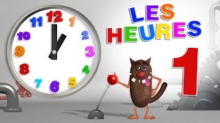 Apprendre aux enfants à lire lheure Learn to read a clock for Kids Toddlers  Serie 01 [upl. by Yramesor]