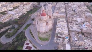 Mellieha Malta  An aerial view of a True Gem on the Maltese Islands [upl. by Goldshlag]