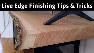 How To Finish A Live Edge Slab [upl. by Simpkins715]