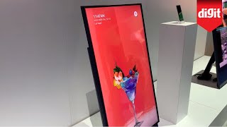 Heres A TV You Can Flip Sideways For Vertical Video Content Samsung Sero TV From CES 2020 [upl. by Yreved]