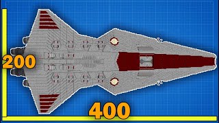 400 BLOCK LONG Venator Star Destroyer Built in Minecraft [upl. by Dareg]