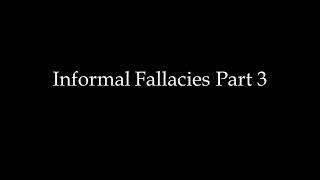 Informal Fallacies Fallacies of Presumption [upl. by Willow]