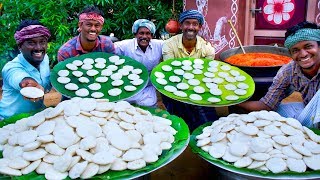 1000 IDLI with MUTTON KULAMBU  Best Combination Village Recipes  1000 Idlis Cooking in Village [upl. by Aley]