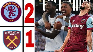 West Ham vs Aston Villa 12 HIGHLIGHTS amp GOALS  lucas paquetá goal 🤯🔥 [upl. by Stinky]