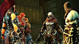 Darksiders 3  All Four Horsemen Reunite Full Cutscene War Death Fury amp Strife [upl. by Anibas]