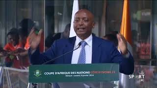 2023 Afcon Opening Ceremony I CAF president Patrice Mpotsepe speech [upl. by Marget]