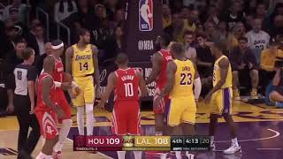 LAKERS VS ROCKETS FULL FiGHTBRAWL [upl. by Cramer]