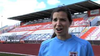 Trick Shot Battle  Tobin Heath vs Yael Averbuch [upl. by Adnal400]