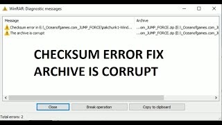 Fix Checksum error winrar [upl. by Derward]