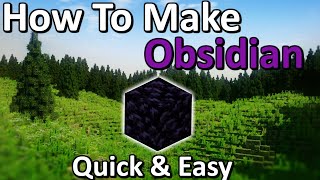 How To Get Obsidian in Minecraft Tutorial  Quick amp Easy [upl. by Ellednahc]