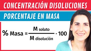 Concentración Porcentaje en MASA ⚗️ Disoluciones [upl. by Eelyak]