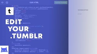 How to Edit Your Tumblr NEW  Theme Cursor Scroll Bar Add MusicTagged Pages [upl. by Aylward]