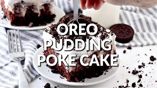 How to make OREO PUDDING POKE CAKE [upl. by Yordan]