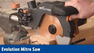 Evolution Mitre Saw  Screwfix [upl. by Wesa]