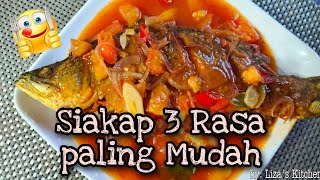 Siakap 3 Rasa yg Paling Mudah 😉  Guna bahan yang ada di dapur jerr [upl. by Cassy296]