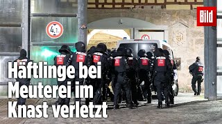 Gefängnismeuterei Polizei stürmt Knast in Thüringen  JVA Untermaßfeld [upl. by Hastings73]