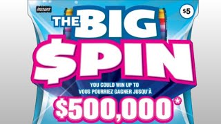 Brand New BIG SPIN LOTTERY SCRATCH TICKET WINNER [upl. by Lanevuj]