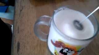 Aerolatte Review Frothing Cold Milk In Under 1 Minute [upl. by Aliemaj]