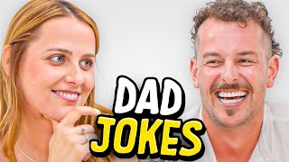 Dad Jokes  Dont laugh Challenge  Tim Vs Kat  Raise Your Spirits [upl. by Arihsak]