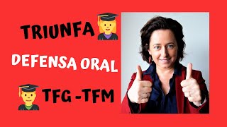 CONSEJOS para la DEFENSA del TFG TFM [upl. by Diba689]