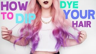 How To Dip Dye Your Hair  by tashaleelyn [upl. by Ojadnama]