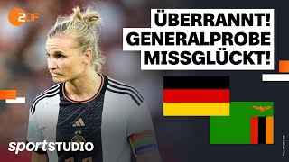 Deutschland – Sambia Highlights  Freundschaftsspiel  sportstudio [upl. by Iharas627]