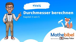 Kreis ► Durchmesser berechnen aus Flächeninhalt [upl. by Acsicnarf]