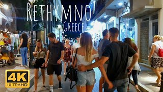 Rethymno Greece 4KUHD Walking Tour  2021  Tourister Tours [upl. by Derwon]