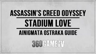 Assassins Creed Odyssey Stadium Love Ainigmata Ostraka Location  Solution Boeotia [upl. by Clemente]