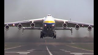 Giant Antonov An225 Mriya The Worlds Largest Aircraft Takes off Just [upl. by Cornel]